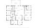 Simple detailed floor plan showcasing the layout of the home including the rooms, and screened in porch at 21320 Paradise Way, Eustis, FL 32736