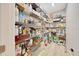 Walk-in pantry with ample storage space, featuring wire shelving and wood-look floors at 2163 County Road 243F, Wildwood, FL 34785