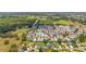 Expansive aerial view of a well-maintained community with lush green spaces and neatly arranged homes at 2805 Burgos Dr, The Villages, FL 32162