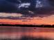Beautiful sunset reflecting on the lake, creating a serene and peaceful waterfront ambiance at 395 Blue Cypress Dr, Groveland, FL 34736