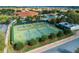 Enjoy a vibrant community with well-maintained tennis courts surrounded by lush greenery at 4987 Belted Kingfisher Dr, Oxford, FL 34484
