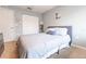 Comfortable bedroom with neutral decor and double door closet at 5437 Compass Pt # 00, Oxford, FL 34484