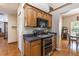 This kitchen features stainless steel appliances and a stove at 5521 Oak St, Mount Dora, FL 32757