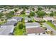 Neighborhood aerial view featuring homes with swimming pools, lush greenery, and well-maintained lawns at 8039 Se 174Th Belhaven Loop, The Villages, FL 32162