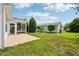 Spacious backyard with well-maintained lawn and screened-in porch, perfect for outdoor enjoyment at 8039 Se 174Th Belhaven Loop, The Villages, FL 32162