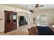 Open living room space with tile flooring, archways, and glass slider doors at 8639 Se 141St Pl, Summerfield, FL 34491