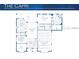 Detailed floor plan of The Capri model featuring a spacious layout and a 3 car garage at 9512 Mid Summer Ln, Leesburg, FL 34788