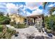 Outdoor patio featuring a gazebo with beautiful views of the surrounding garden and lush backyard at 101 Lakeshore Blvd, St Cloud, FL 34769