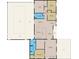 Detailed floor plan showcasing the layout of the house with labelled rooms and dimensions at 101 Lakeshore Blvd, St Cloud, FL 34769