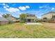 Spacious backyard with lush grass, and large patio, ideal for outdoor activities and entertaining at 107 Wekiva Pointe Cir, Apopka, FL 32712