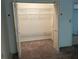 Open closet offering wire shelving and storage, with carpeted floor at 11812 Watts Ct, Tavares, FL 32778