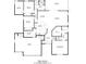 Detailed floor plan showcasing the layout of the house, including dimensions of rooms, living spaces, and bathrooms at 1376 Birdsong Pl, The Villages, FL 32163