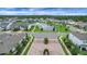 Aerial view of a beautiful community with a pond, lush greenery, and a gated entrance at 14501 Wabasso Loop, Winter Garden, FL 34787