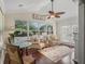 Cozy sunroom with large windows offering natural light and a view of the outdoors at 17324 Se 82Nd Pecan Ter, The Villages, FL 32162