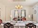 Well-appointed dining room showcasing open flow to living areas and stylish décor at 1861 Remembrance Ave, St Cloud, FL 34769