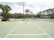 Community basketball court in a fenced park area with mature trees at 2007 Country Brook Ave, Clermont, FL 34711