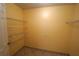 This is a view of a pantry with multiple shelves and neutral paint at 2007 Country Brook Ave, Clermont, FL 34711
