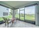 Relaxing screened in back porch, perfect for enjoying the outdoors with a table and chairs at 212 Primrose Dr, Davenport, FL 33837