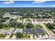 This captivating aerial view showcases a neighborhood with lush greenery and well-maintained homes at 25222 Laurel Valley Rd, Leesburg, FL 34748