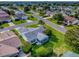 Beautiful aerial view of house highlighting lush landscaping and established community at 2799 Privada Dr, The Villages, FL 32162