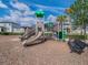 Delightful neighborhood playground with slides, swings, and climbing features at 29810 Anahid Dr, Leesburg, FL 34748