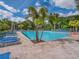 Beautiful community pool surrounded by lounge chairs and lush landscaping at 29810 Anahid Dr, Leesburg, FL 34748