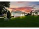 Backyard view of this home featuring a manicured lawn at 3547 Fairwaters Ct # F, Clermont, FL 34711