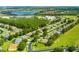 Beautiful aerial view of the homes and manicured landscaping in this desirable neighborhood at 4239 Fawn Meadows Cir, Clermont, FL 34711