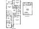 Detailed floor plan showcasing the layout of the first and second floors of the home at 5035 Firebush Dr, Apopka, FL 32712