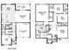 Detailed floor plan of the first and second floor featuring the primary suite, kitchen, bonus room and four bedrooms at 5107 Marshelder St, Apopka, FL 32712