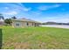 Well-maintained backyard with a green lawn and partial fencing at 5556 Vintage View Blvd, Lakeland, FL 33812