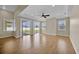 Spacious living room with recessed lighting, hardwood floors, and ample windows at 5556 Vintage View Blvd, Lakeland, FL 33812