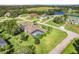 Screened pool home with mature landscaping nestled in a tranquil neighborhood surrounded by greenery at 7350 Spring Mountain Ln, Yalaha, FL 34797