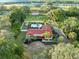 Beautiful aerial shot of a home with a private pool, lush greenery, and a serene residential setting at 9269 Silver Lake Dr, Leesburg, FL 34788