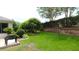 Picture perfect lawn with retaining wall and landscaping at 1553 Lynchburg Loop, The Villages, FL 32162