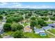 Neighborhood view of well-kept homes surrounded by lush greenery and mature landscaping with private yards and driveways at 15916 Indian Wells Ct, Clermont, FL 34711
