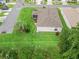 Aerial view showcasing the home with a beautifully landscaped yard and well-kept exterior at 17461 Se 82Nd Albemarle Ave, The Villages, FL 32162