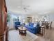 Spacious living area with views of the dining room and lanai, great for socializing at 17461 Se 82Nd Albemarle Ave, The Villages, FL 32162
