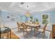 Dining room with light blue walls, natural light, and stylish decor at 2214 Dogwood Cir, Mount Dora, FL 32757