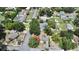 Aerial view of a neighborhood home featuring mature trees and a serene residential setting at 2237 Washington Rd, Mount Dora, FL 32757