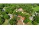 Aerial view of a home surrounded by lush greenery, offering privacy and tranquility in a serene natural setting at 39132 Grays Airport Rd, Lady Lake, FL 32159