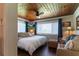 Cozy bedroom featuring natural light, a ceiling fan, and wood ceilings at 4634 Bigler Ln, Mount Dora, FL 32757