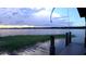Serene waterfront view from a dock with green foliage at 4634 Bigler Ln, Mount Dora, FL 32757
