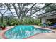 Enjoy the beautiful enclosed pool with a screened enclosure, patio, and well-maintained landscaping at 500 Lake Forest Cir, Mount Dora, FL 32757