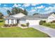 Charming single-story home with well-manicured landscaping and a patterned driveway at 5562 Charleston Avenue, Tavares, FL 32778