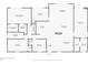 Detailed floor plan showcasing the layout of the home, including bedroom, bathroom, kitchen, and living room dimensions at 6665 Lake Cane Dr, Orlando, FL 32819