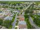 An aerial view of a quiet residential neighborhood with lush green landscaping at 8195 Se 174Th Rowland St, The Villages, FL 32162