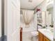 Bathroom featuring a combination shower and tub, vanity, and tile floor at 8537 Se 177Th Bartram Loop, The Villages, FL 32162