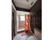Bathroom featuring a shower stall with colorful curtains and pink ceramic tile at 9375 Woodbreeze Blvd, Windermere, FL 34786