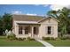 Charming single-story home with neutral stucco, manicured lawn, and inviting front porch, perfect for a relaxing atmosphere at 10061 Dulbecco St, Orlando, FL 32827